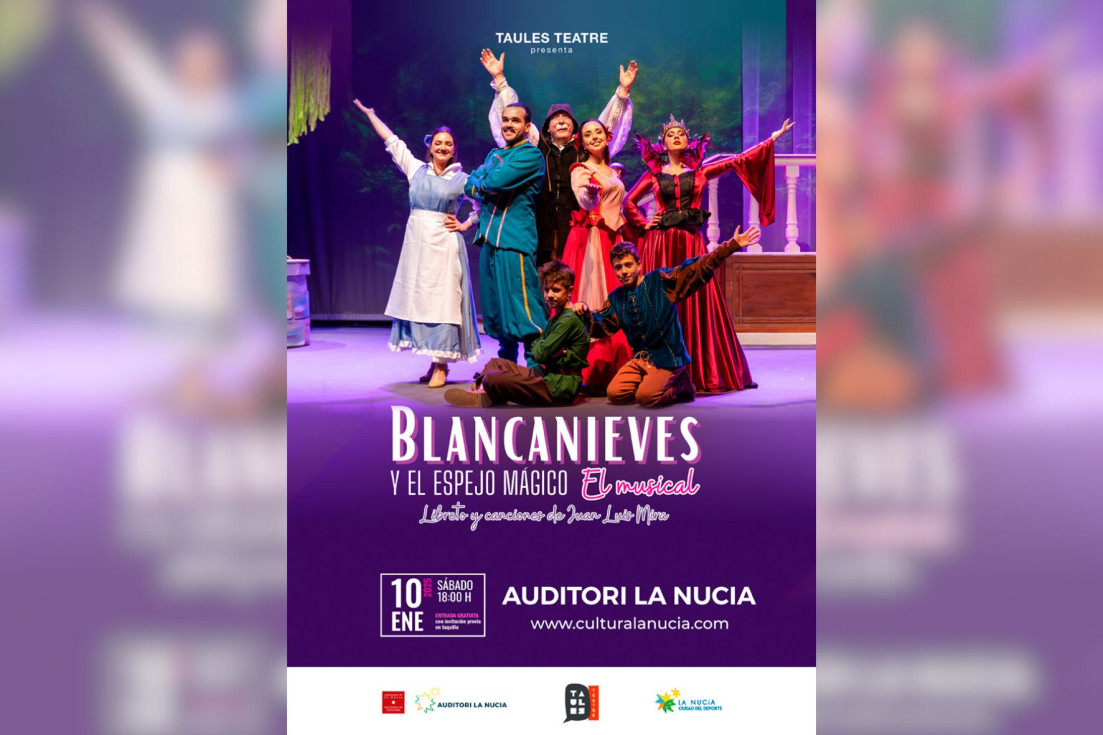 La Nucía Cartel Blancanieves musical 2026