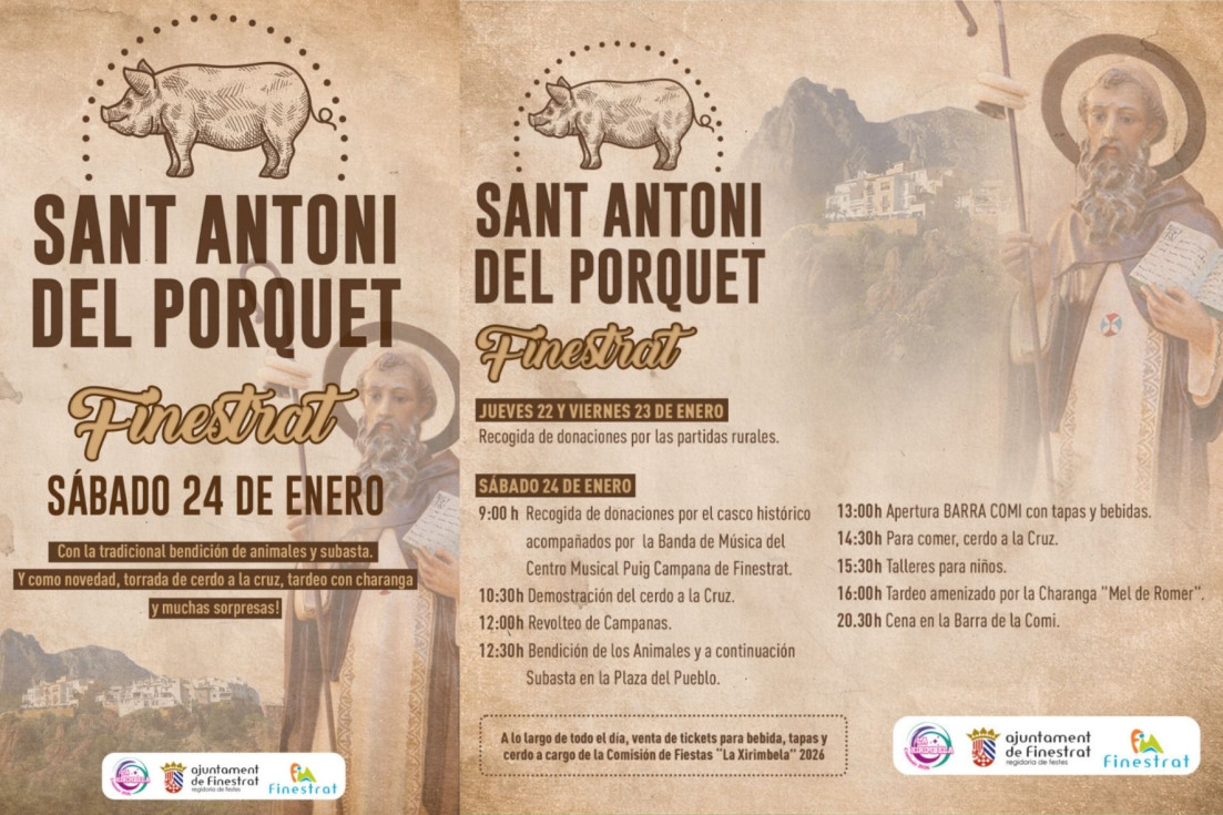 programa sant antoni porquet finestrat 2026
