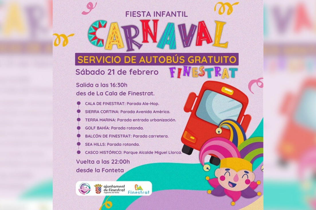 Carnaval Infantil Finestrat Bus