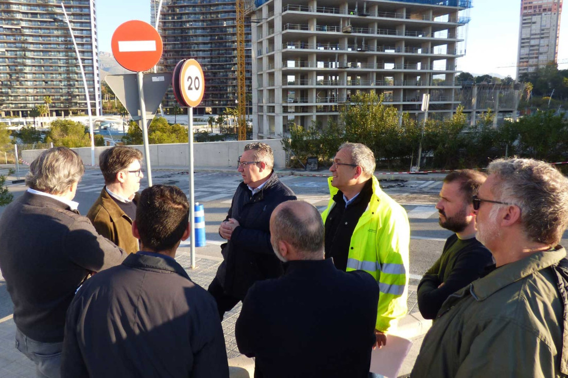 visita obras aparcamiento disuasorio Poniente Benidorm