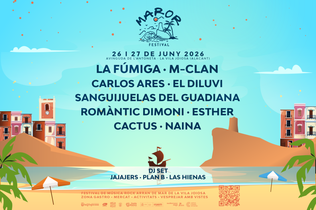 La Fúmiga, MClan y El Diluvi encabezan el cartel del Maror Festival 2026 en Villajoyosa