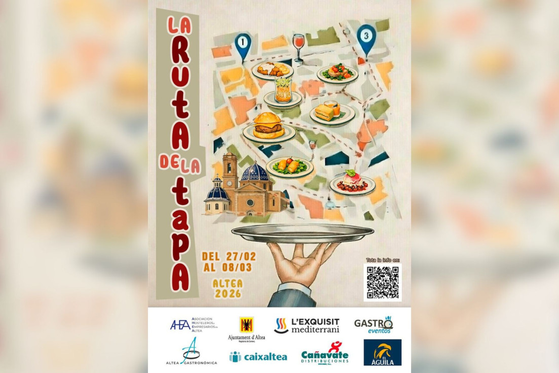 Cartel Ruta de la Tapa Altea