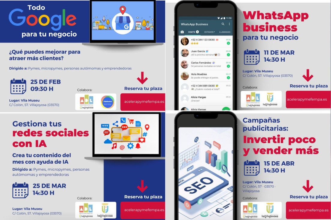 ciclo jornadas digitalizar pymes autónomos villajoyosa FEMPA