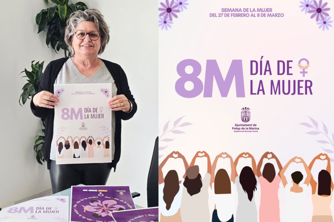 Polop de la Marina conmemora el 8-M con una programación gratuita para reconocer y seguir avanzando en igualdad