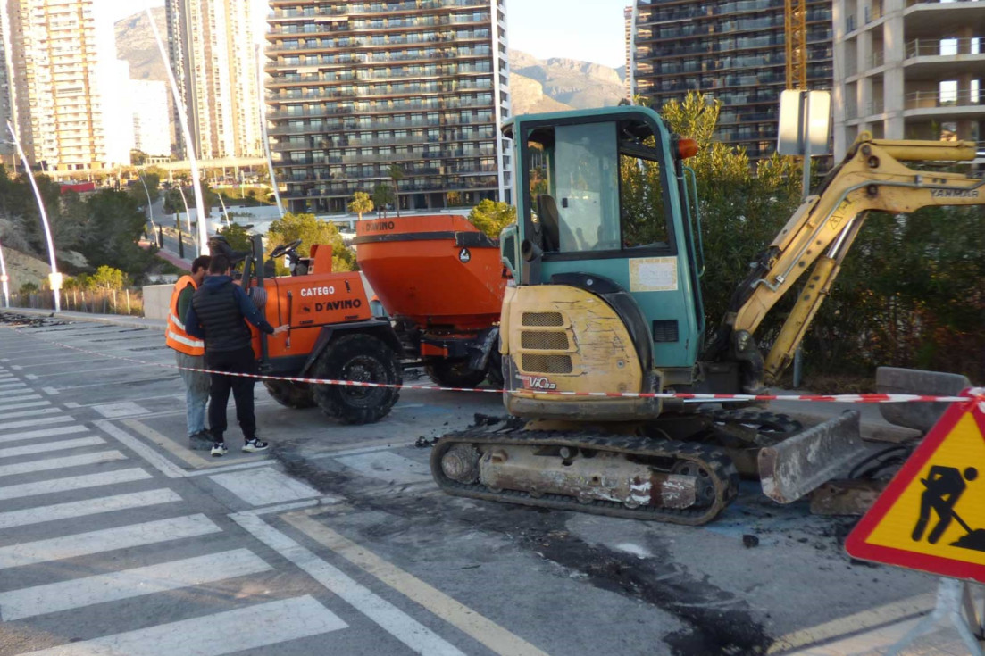 obras aparcamiento disuasorio Poniente Benidorm