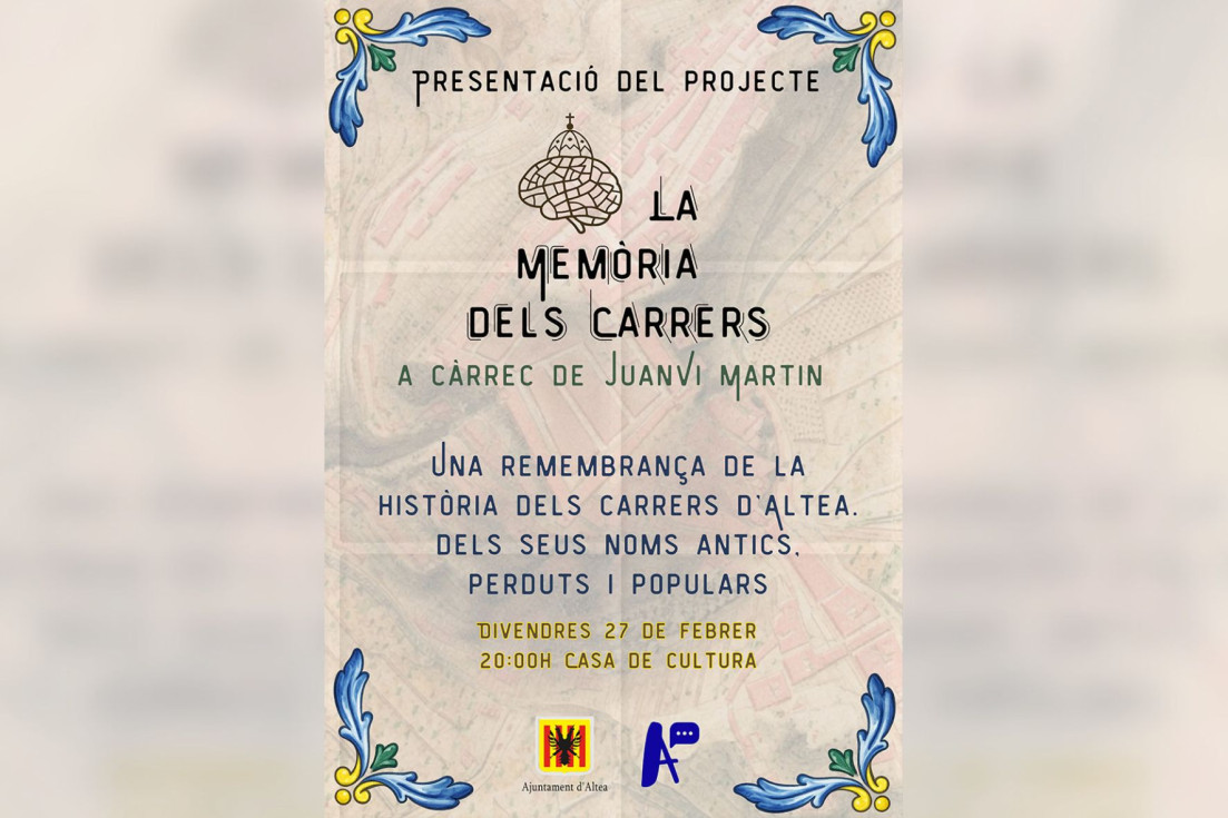 cartel La Memòria dels Carrers Altea