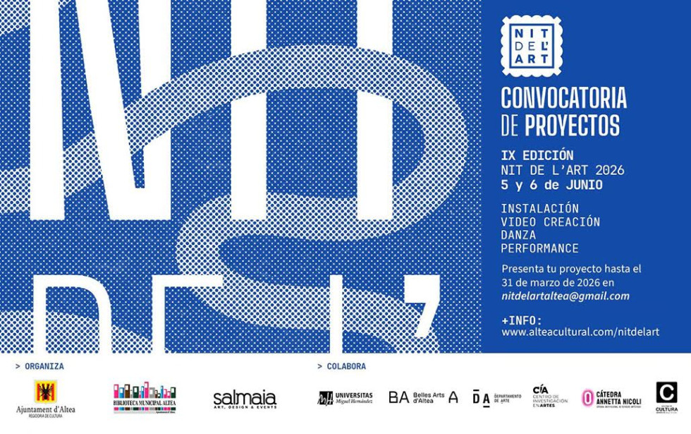 Altea abre la convocatoria para la IX edición de la Nit de l’Art 2026, que se celebrará los días 5 y 6 de junio