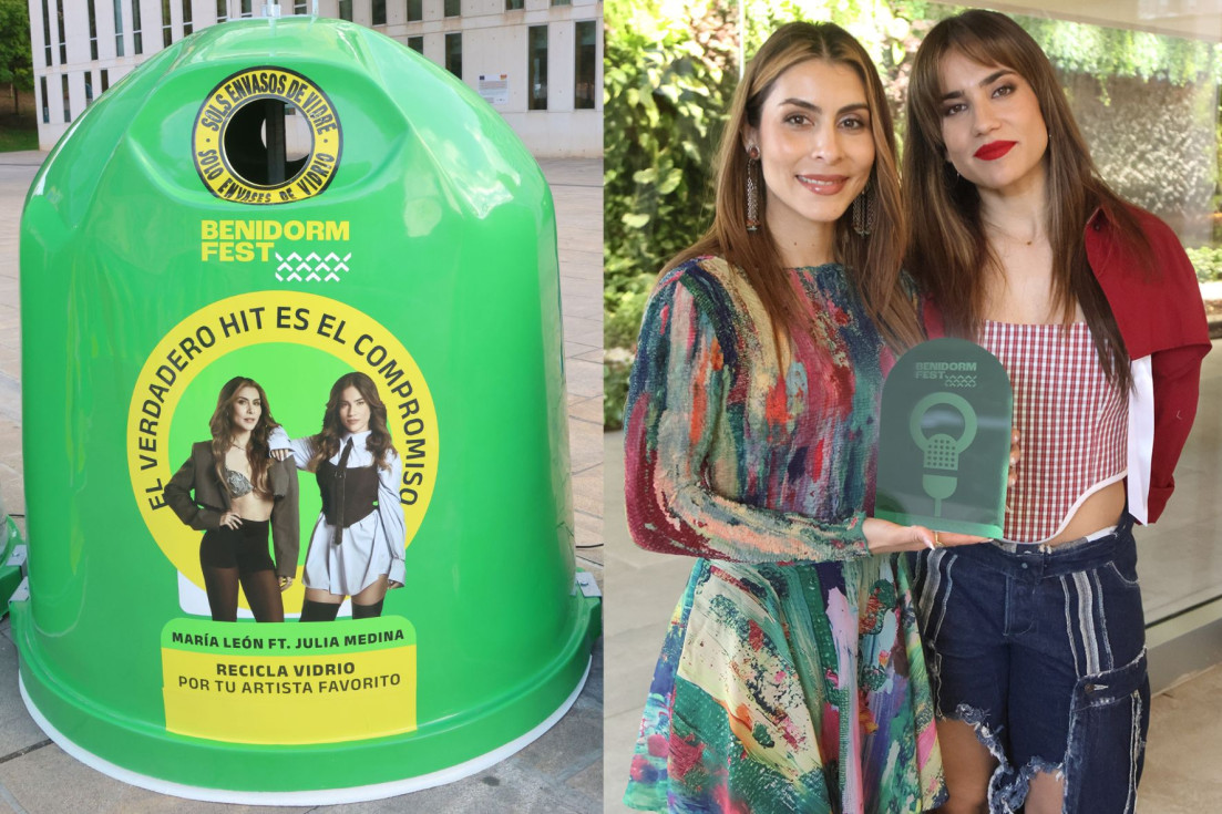 Contenedor ecovidrio María León Medina