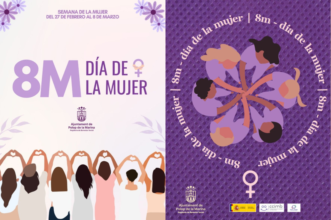 Cartel Semana mujer 8M Polop