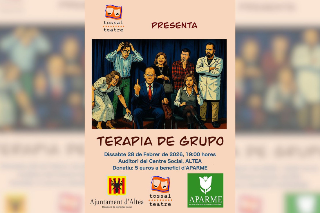 Altea acoge una comedia teatral benéfica a favor de la Asociación Parkinson Mediterráneo