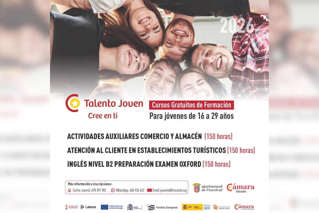 Cartel Talento Joven Finestrat 2026
