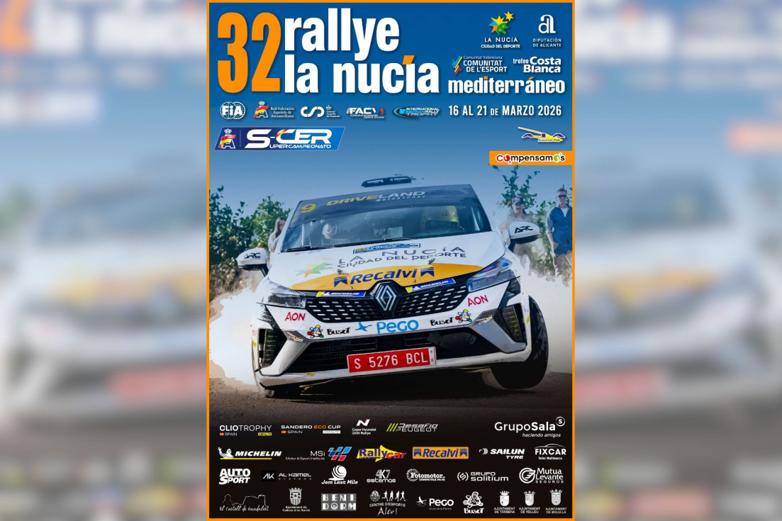 El 32º Rallye La Nucía abre inscripciones como arranque del Supercampeonato de España