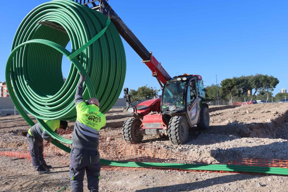 Las obras del aparcamiento disuasorio de la avenida Beniardá avanzan según lo previsto