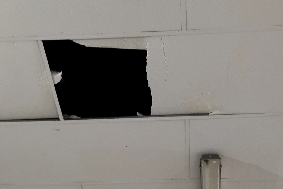 techo comedor CEIP Vasco Núñez de Balboa benidorm