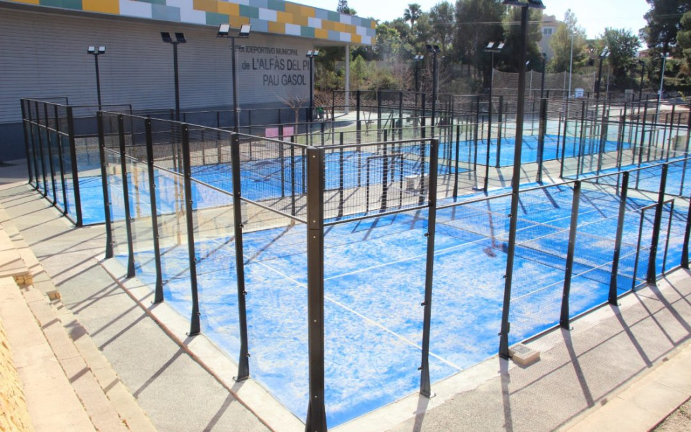 L’Alfàs implanta una aplicación móvil para reservar las pistas de pádel del Pabellón Pau Gasol
