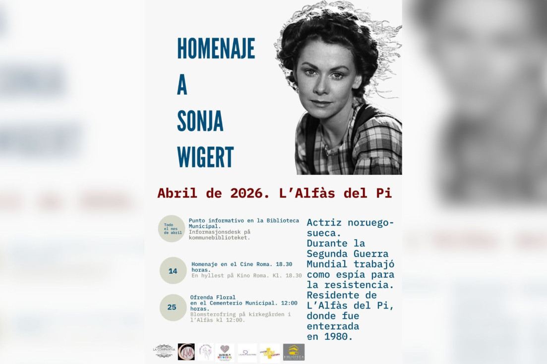 homenaje sonjia wigert l'alfàs cartel