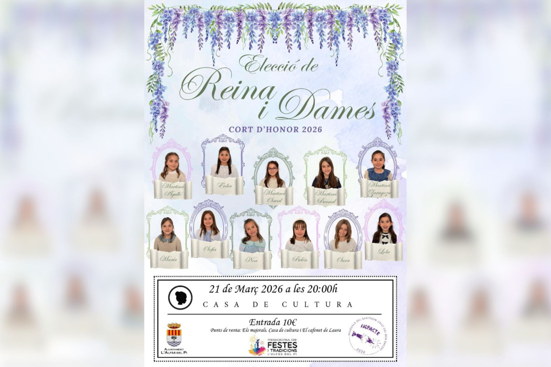 cartel acto eleccion reina cartel l'alfàs