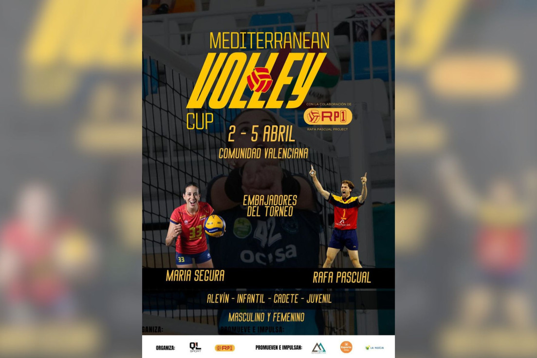 cartel torneo Mediterranean volei Semana Santa Altea