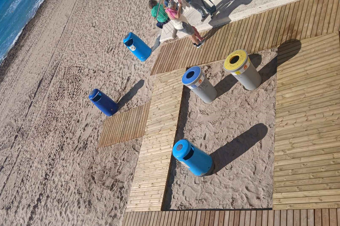 basuras playa benidorm