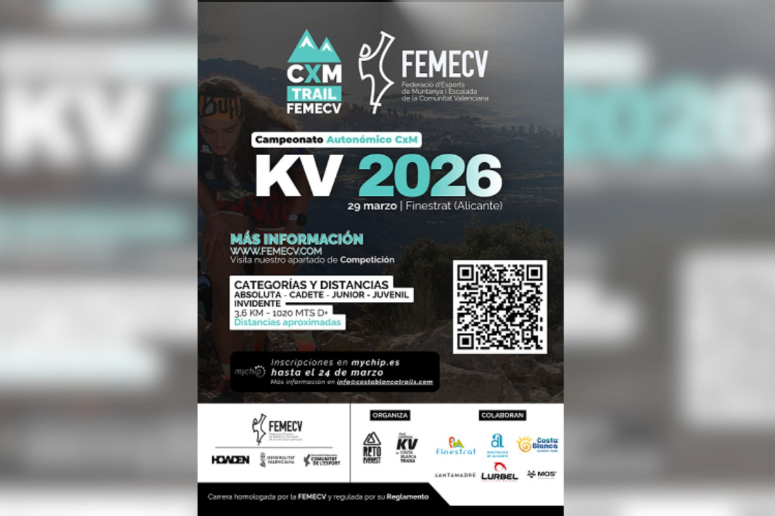 Campeonato Autonómico Kilómetro Vertical FEMECV 2026 Finestrat Puig Campana
