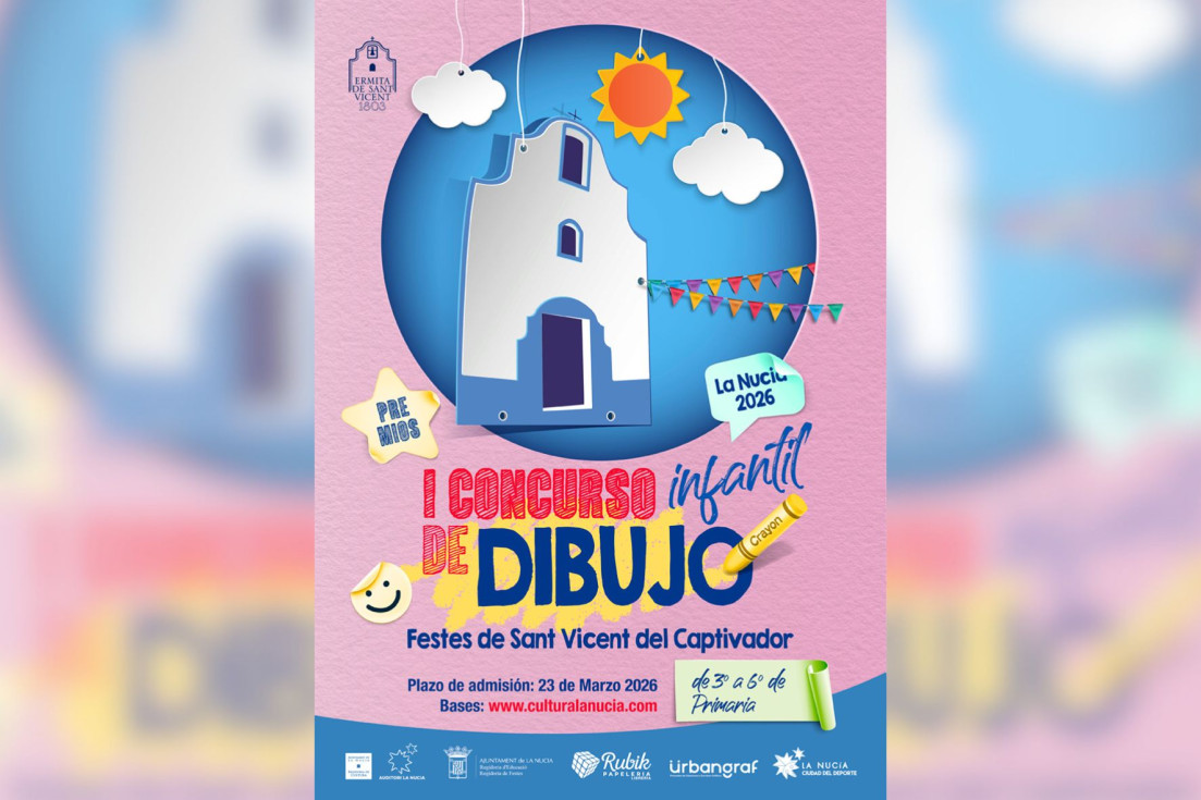 La Nucía convoca el I Concurso de Dibujo Infantil de les Festes de Sant Vicent del Captivador 2026