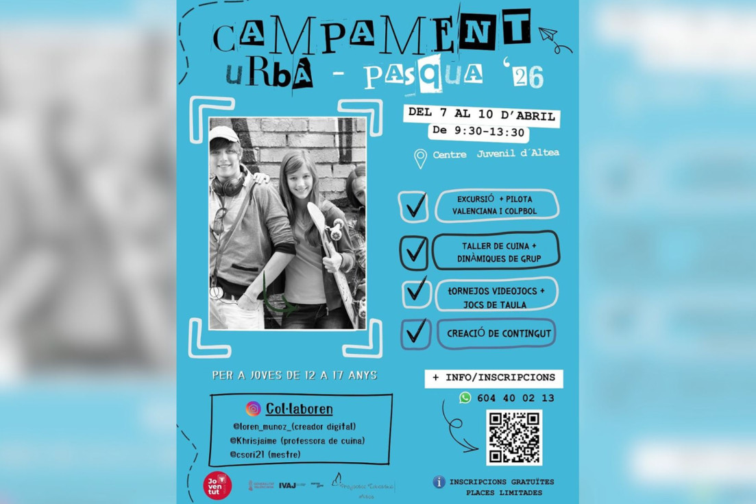 Altea impulsa el ocio juvenil en Semana Santa con la tercera edición del Campus Urbano de Pascua