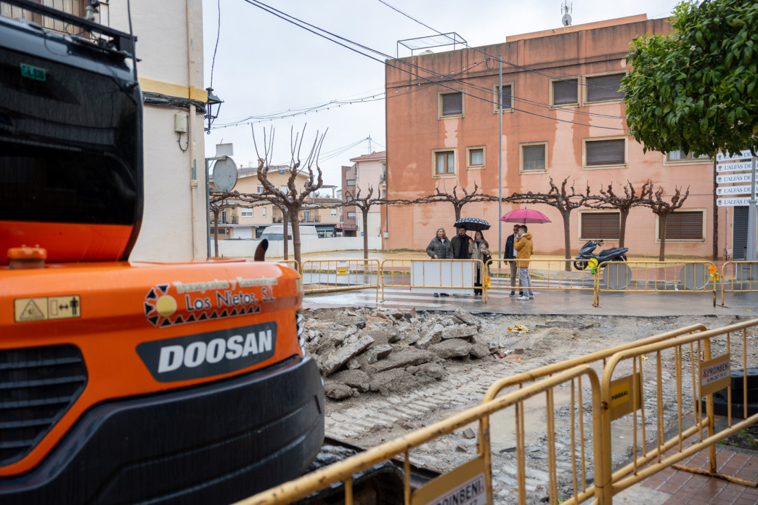 visita obras plaza mayor l'alfàs del pi 11 marzo