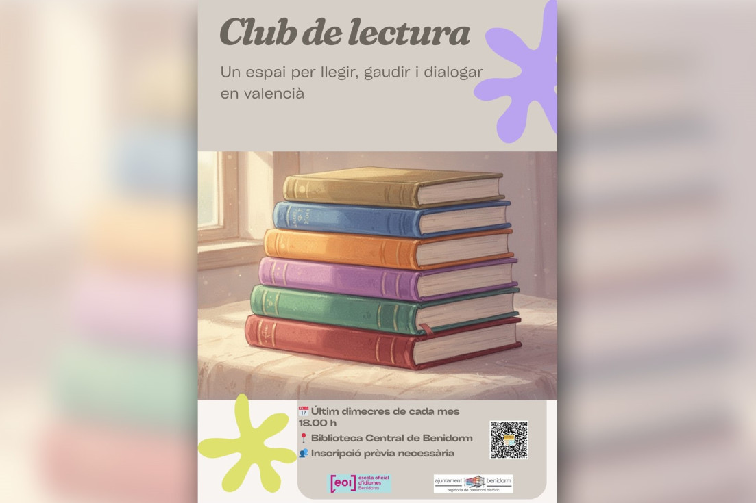 Cartel club de lectura valencia Benidorm