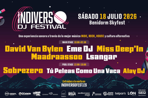 Indiverso da el salto a SkyFest para consolidarse como cita indie del verano en Benidorm
