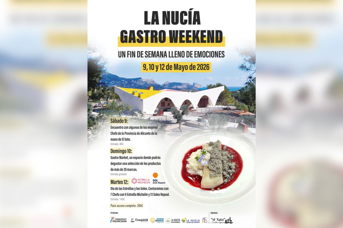 Cartel La Nucía Gastro Weekend 2026