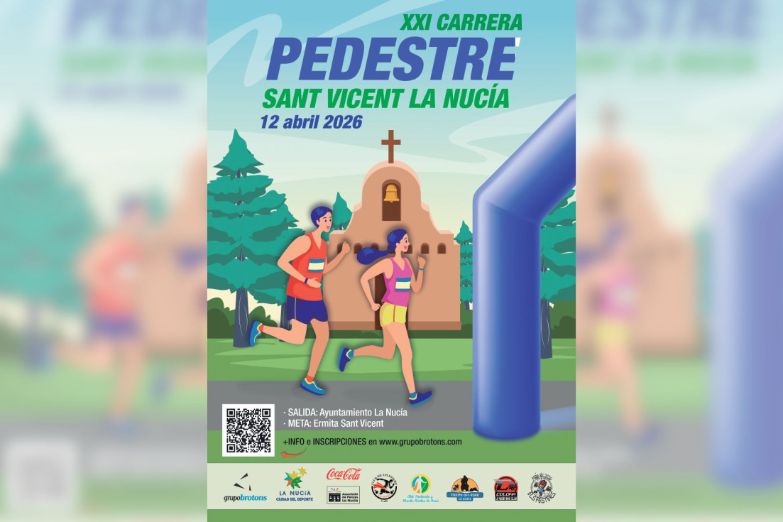 La Nucía cartel Pedestre Sant Vicent 2026