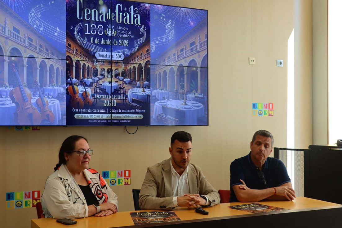 rueda de prensa Cena Gala Unión Musical Benidorm
