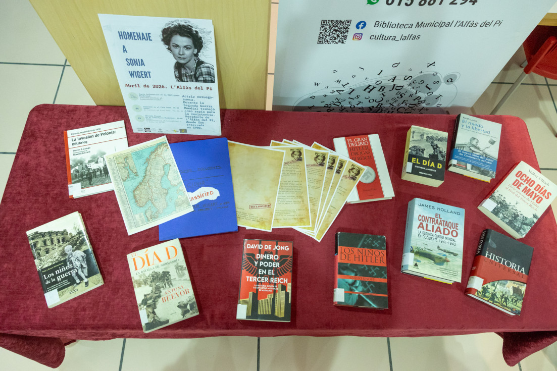 Sonja Wigert l’Alfàs del Pi punto informativo Biblioteca Municipal