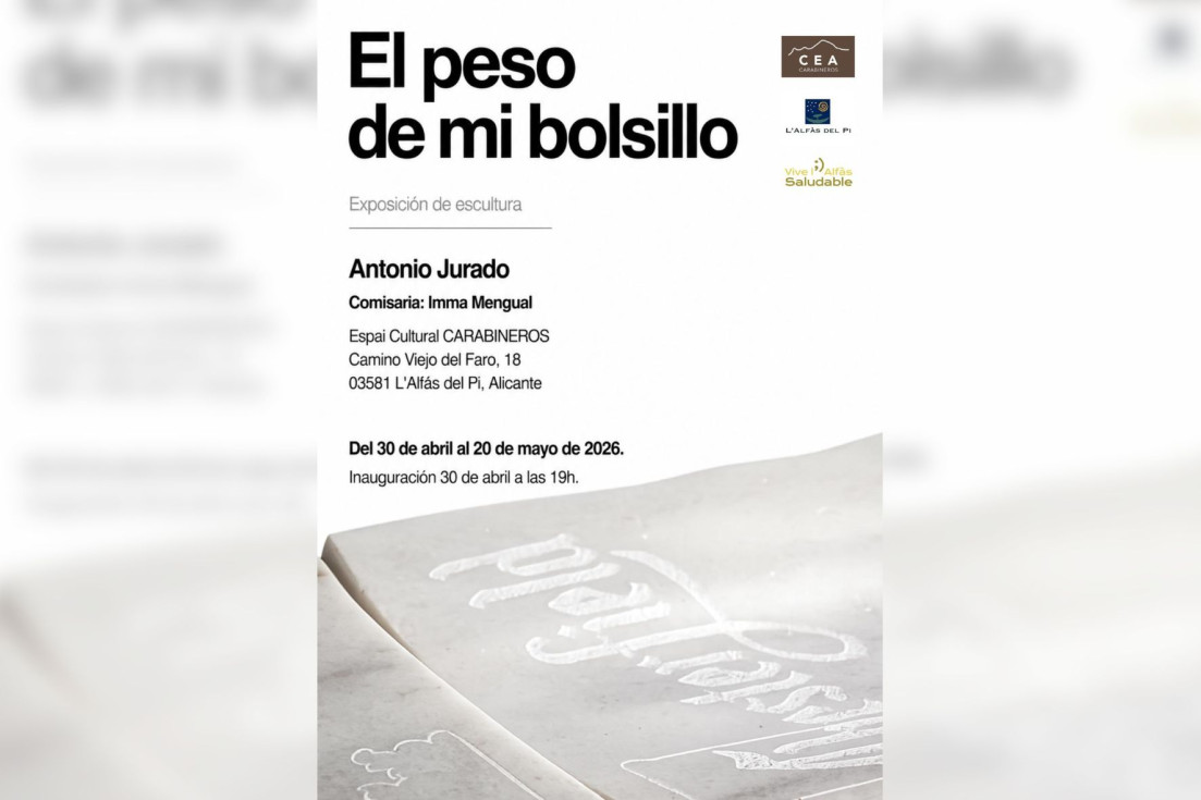 El Espai Cultural Carabineros de l'Alfàs acoge la exposición ‘El peso de mi bolsillo’