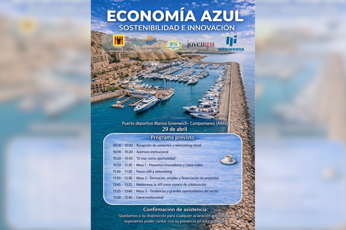 Cartel jornada Economia Blava Altea