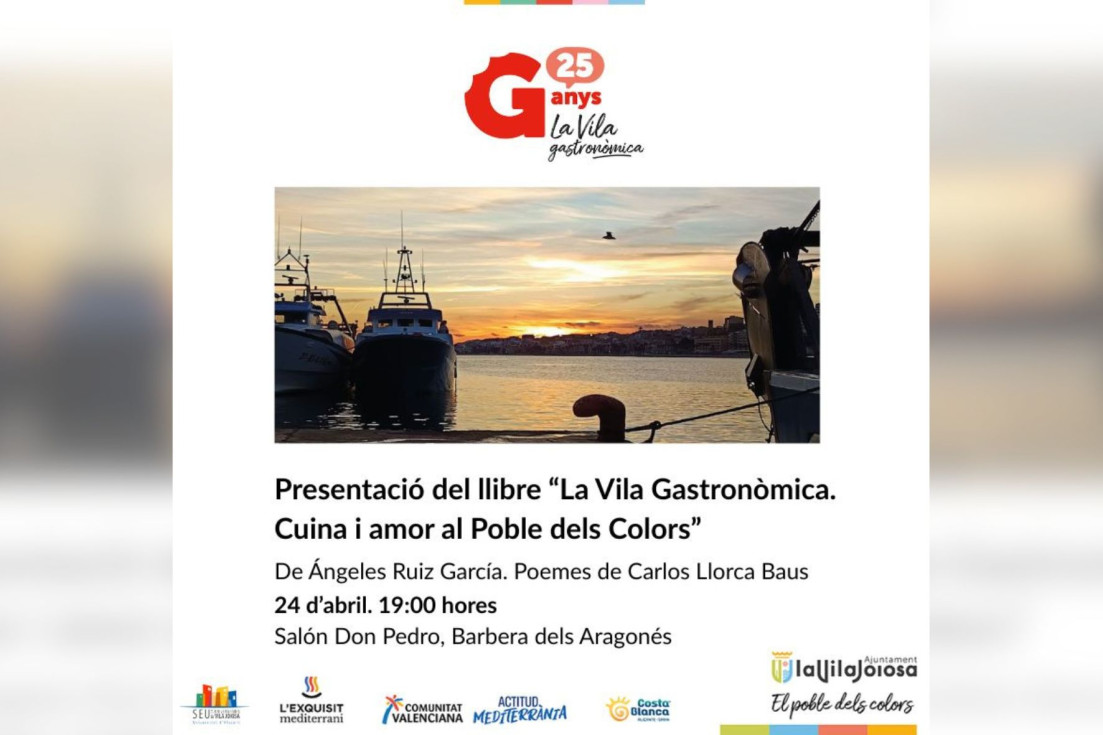 Villajoyosa presenta el libro ‘La Vila Gastronòmica. Cuina i amor al poble dels colors’ como impulso a su identidad culinaria