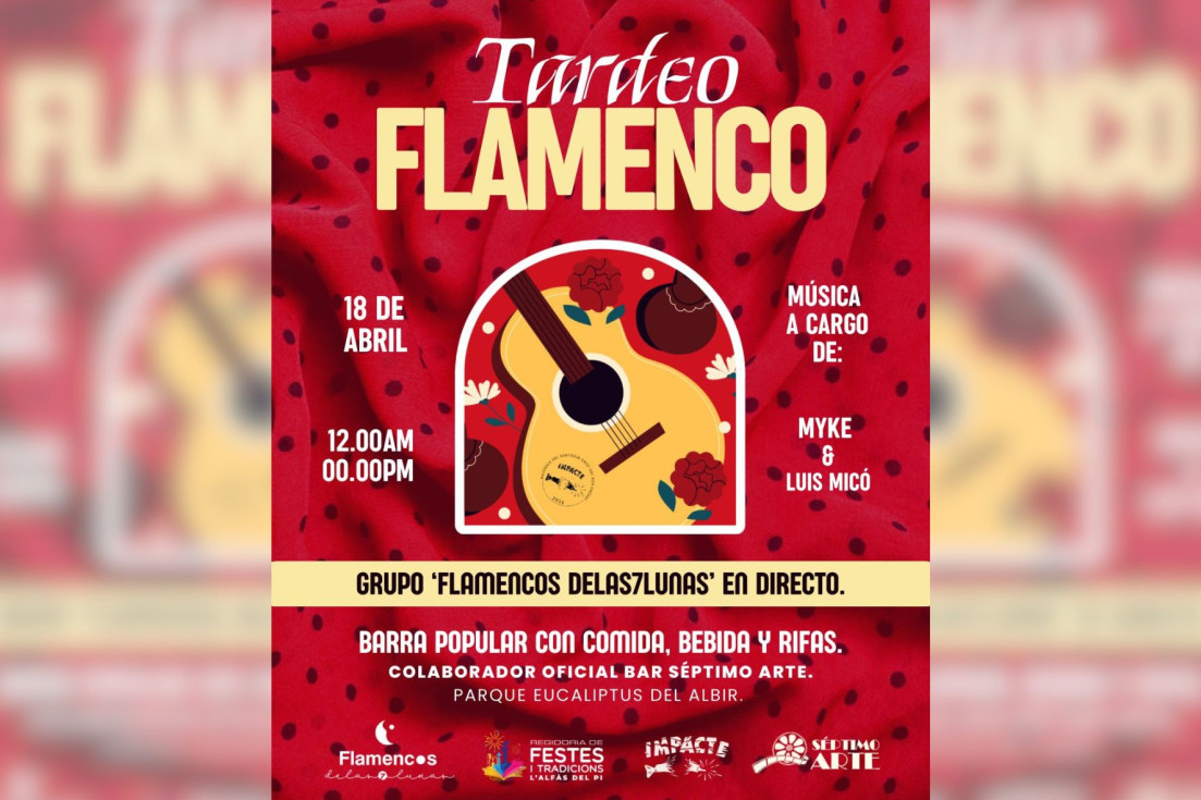 El Parque de los Eucaliptos acoge un Tardeo Flamenco solidario para impulsar las fiestas de l’Alfàs