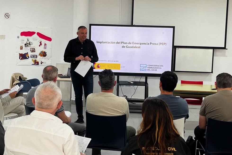 intervención alcalde diego zaragozí reunión técnica Plan Emergencia presa Guadalest