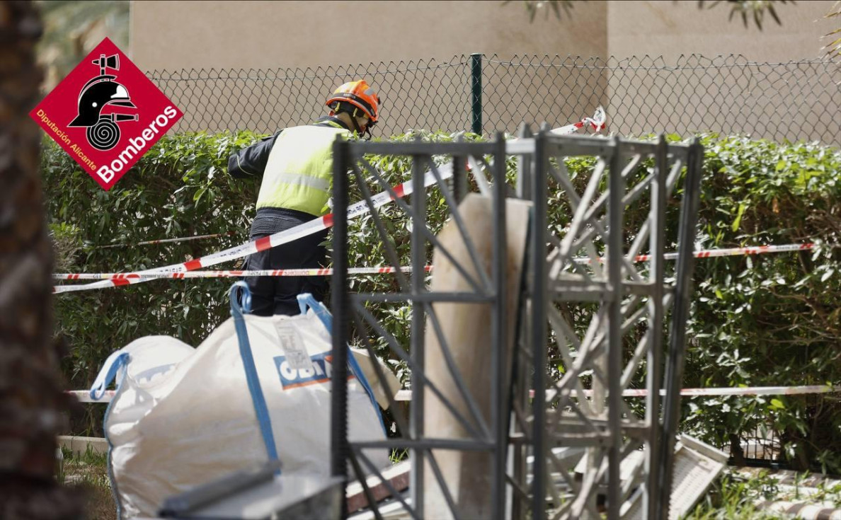 Un fallecido y un herido muy grave tras el desplome de un andamio en Benidorm