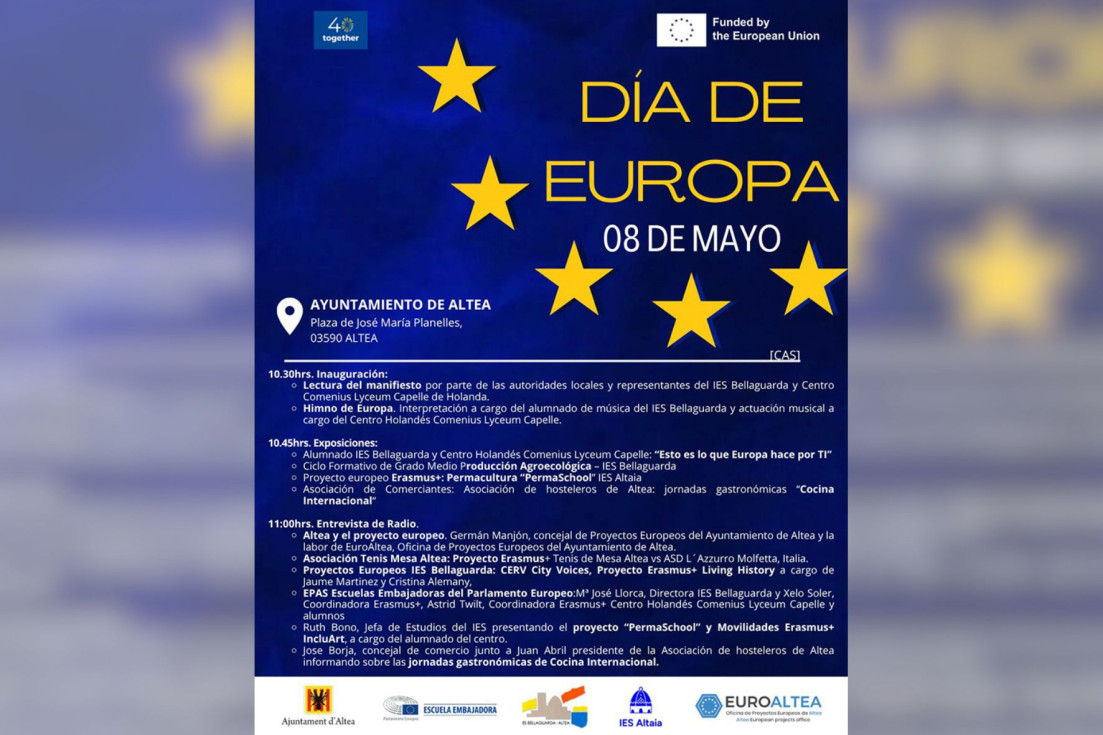 cartel Día de Europa Altea
