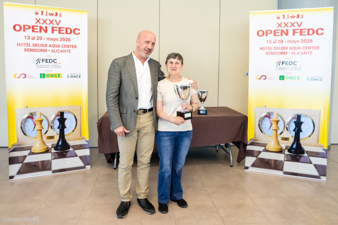 Florentina Alarcón campeona femenina XXXV Open FEDC ajedrez Benidorm