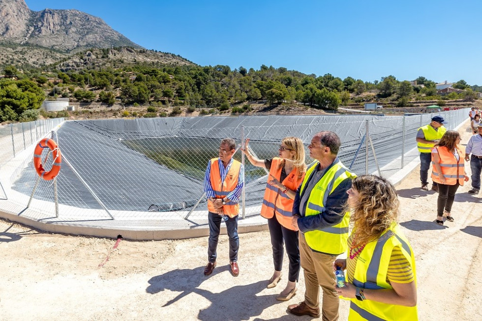 Balsa Finestrat visita secretario autonómico Agricultura Agua Ganadería Pesca Vicente Tejedo