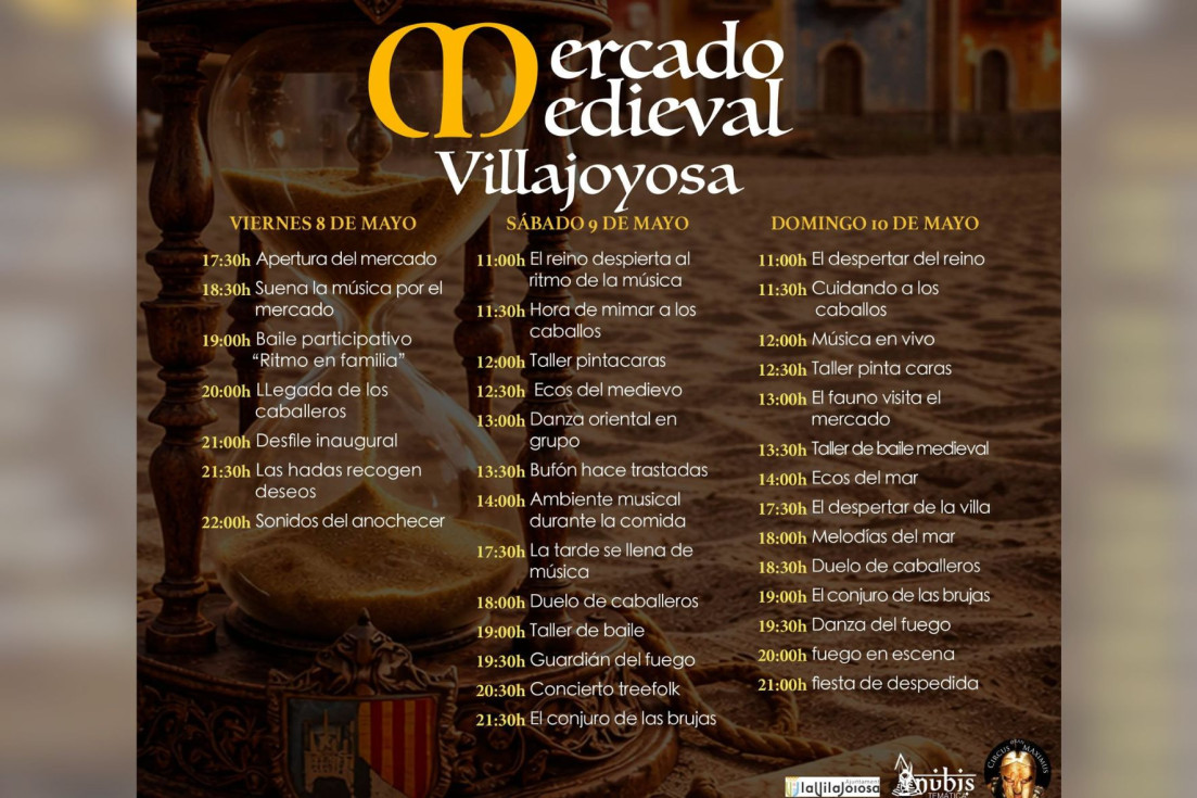 Programa Mercado Medieval villajoyosa 2026