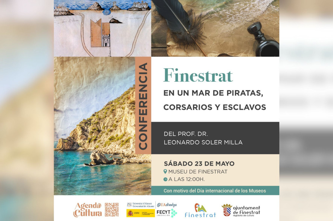 Finestrat conmemora el Día Internacional de los Museos con una conferencia sobre piratas, corsarios y esclavos