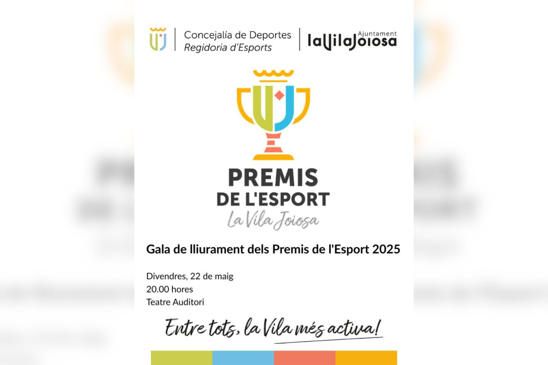 Villajoyosa premiará a 31 deportistas y cuatro clubes en la gala de los Premis de l’Esport 2025