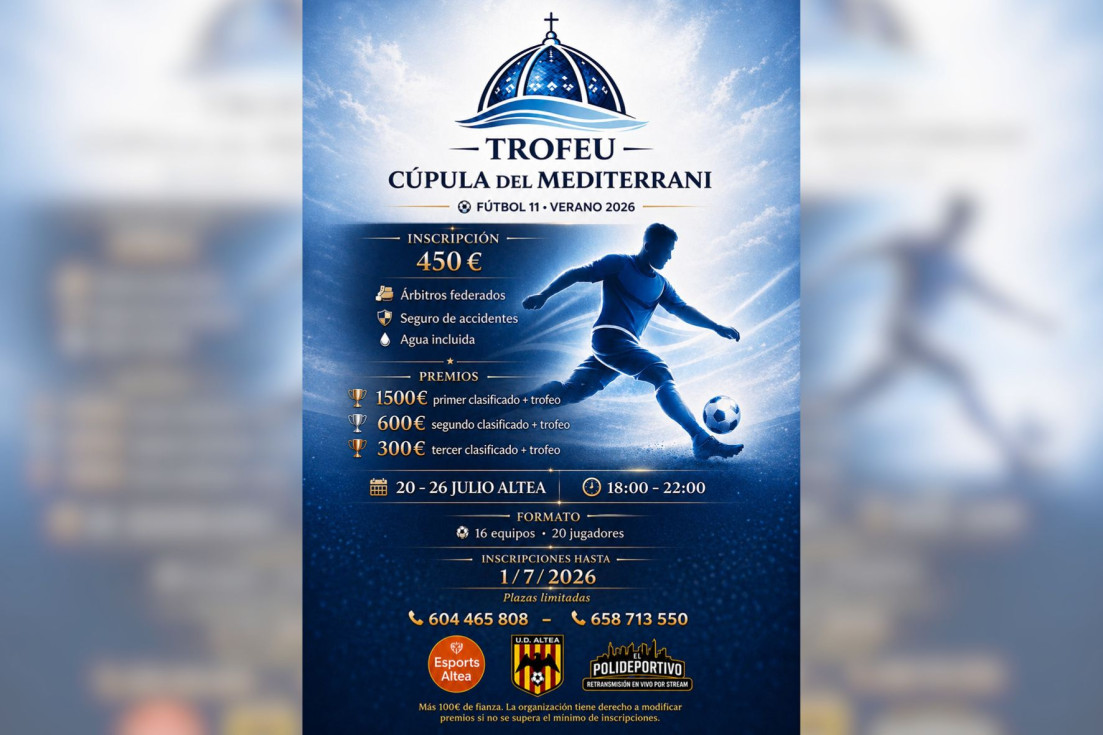 Cartel Trofeu Cúpula del Mediterrani Altea