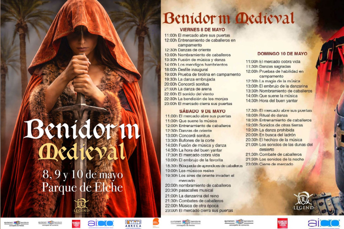 cartel mercado medieval benidorm
