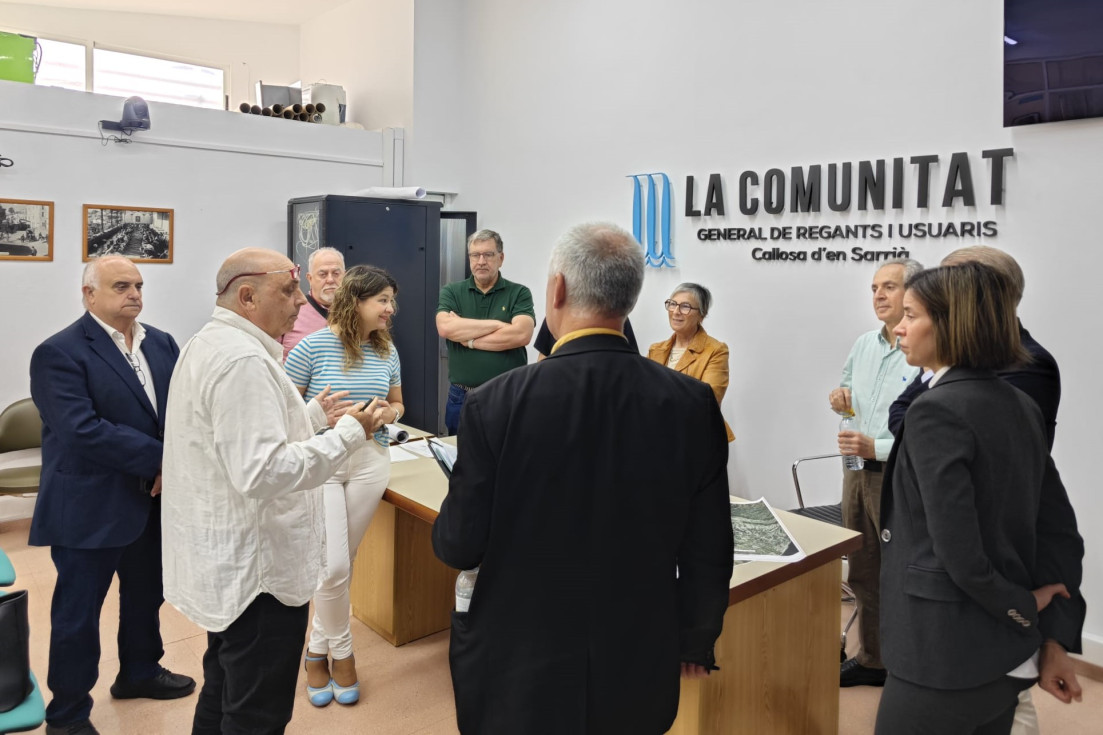 visita comunitat regants callosa laura soto agustina esteve