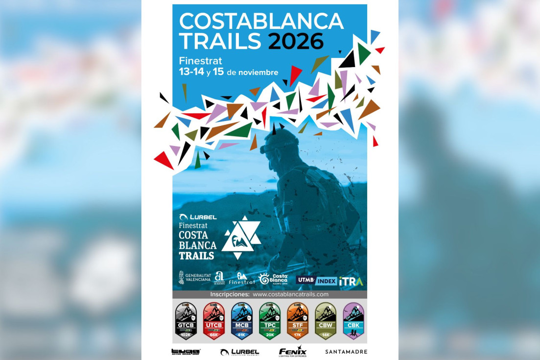 cartel Finestrat Lurbel Costa Blanca Trails 2026