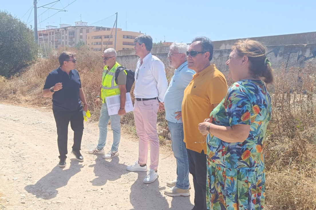 Inicio obras rotonda IES Marcos Zaragoza villajoyosa